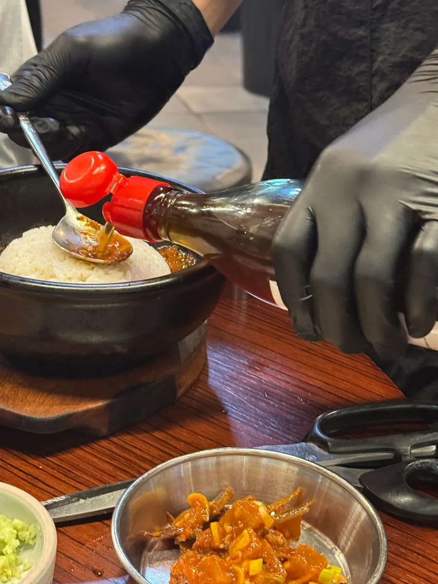 Melchorim fried rice mixed with sesame oil