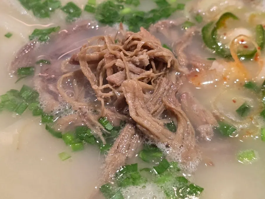 한우사골칼국수 한 그릇