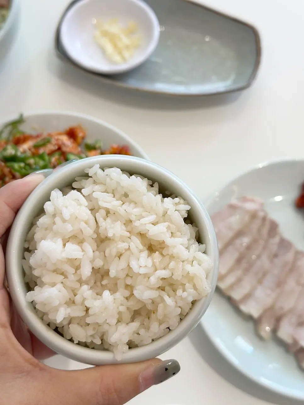 Free extra rice added to the meal