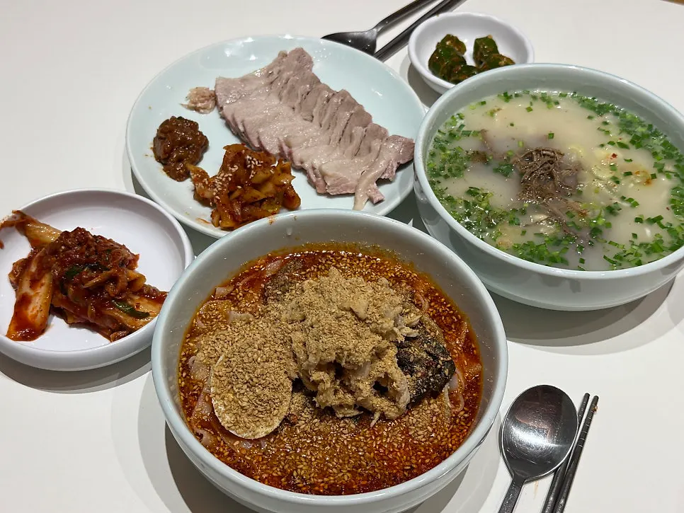 대구 중구 동곡제면 칼국수 상차림