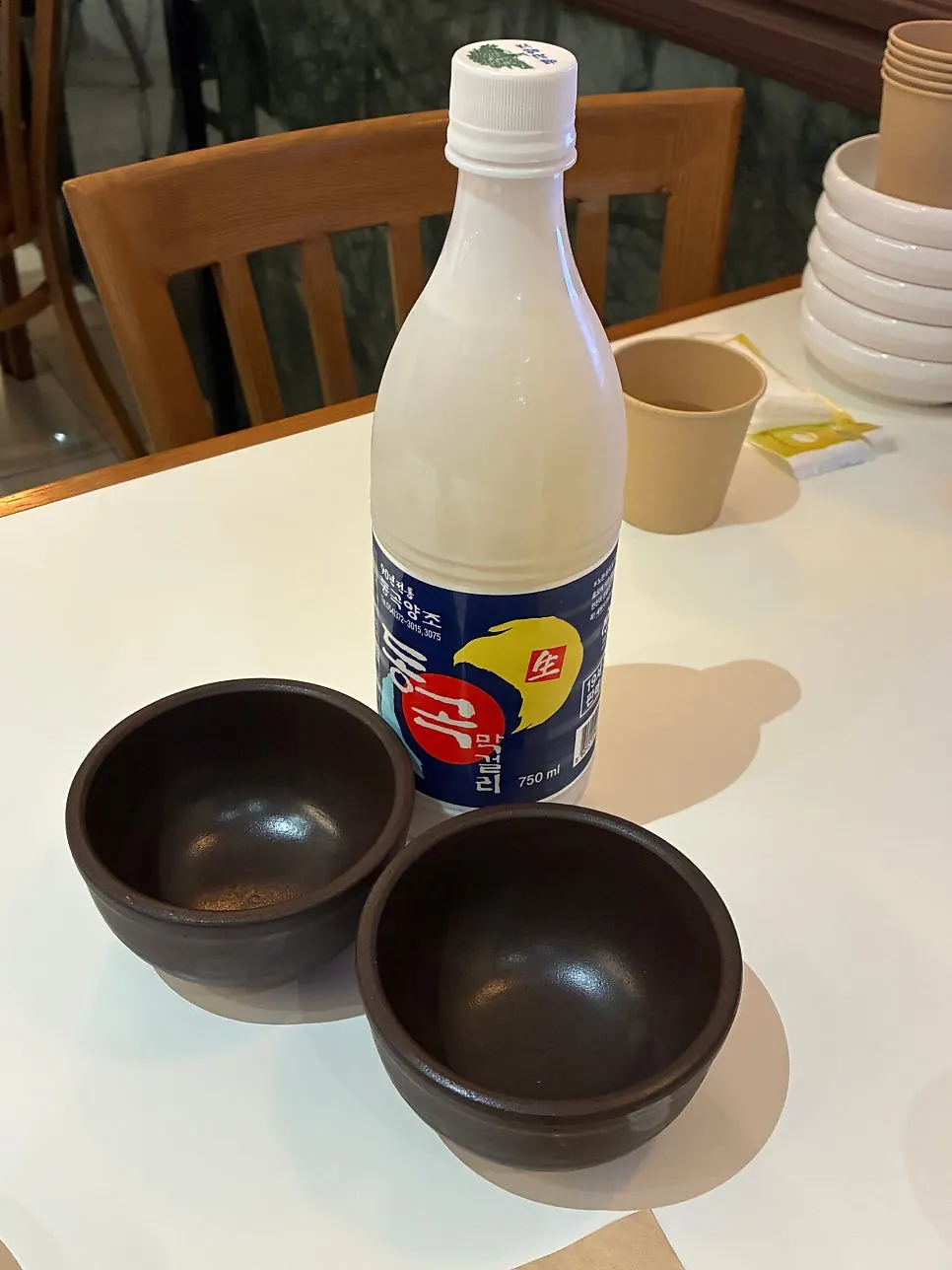Yogurt served to finish the meal