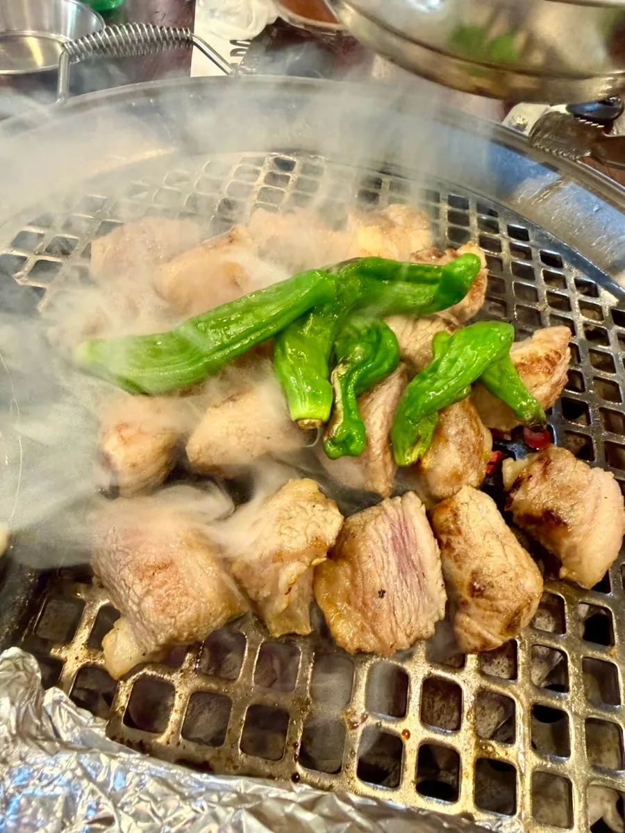 Gabrisal grilling on the pan