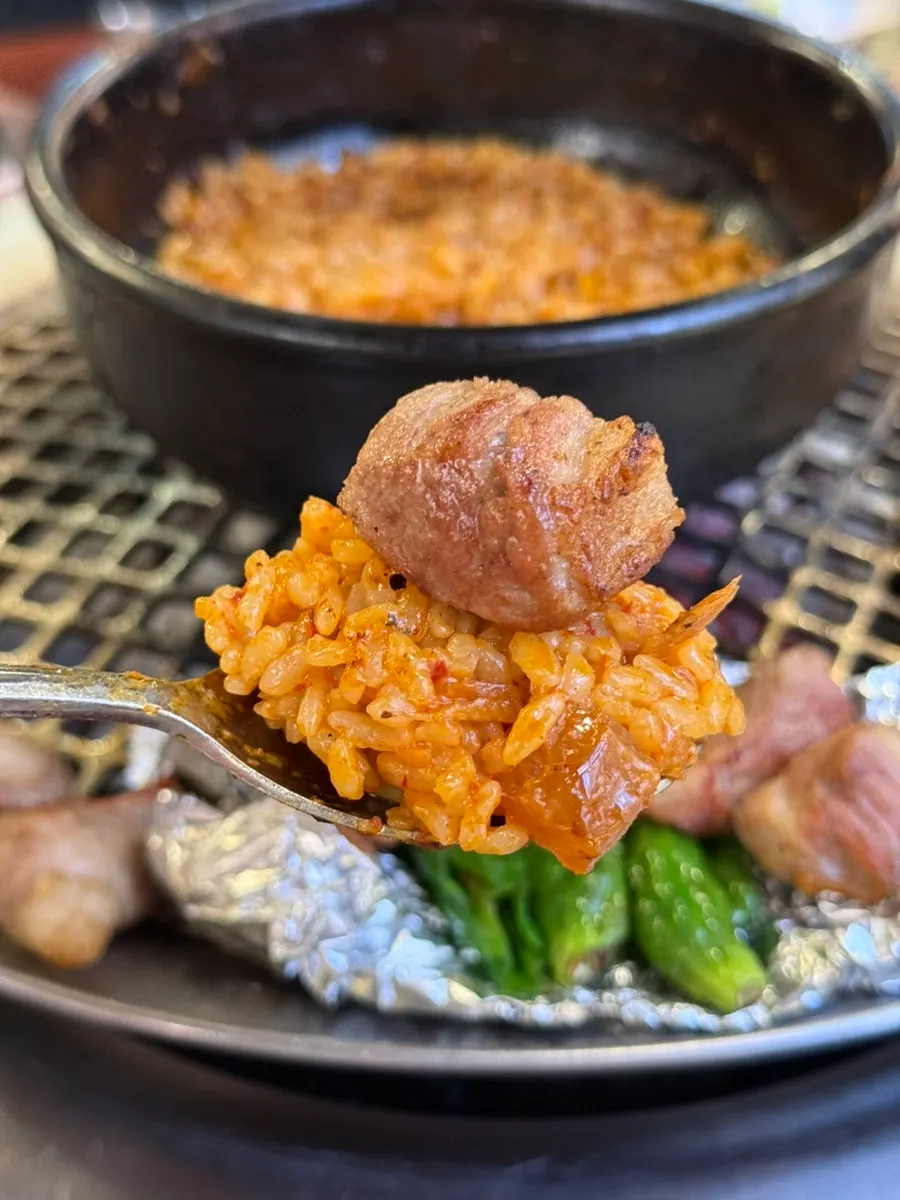 Arroz frito en melchorim terminado