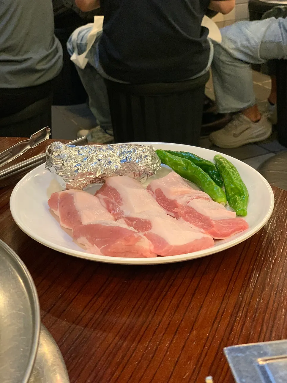 Jeong-gabri pork on the grill