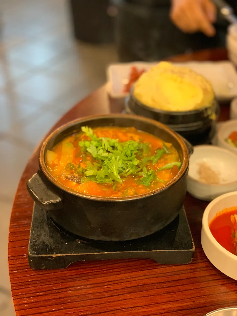 Brisket doenjang stew loaded with ingredients