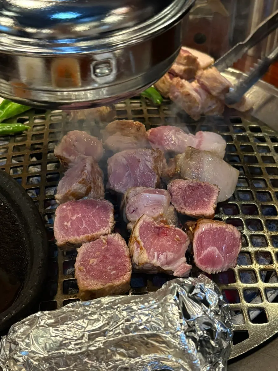 Cross-section of the moist pork neck