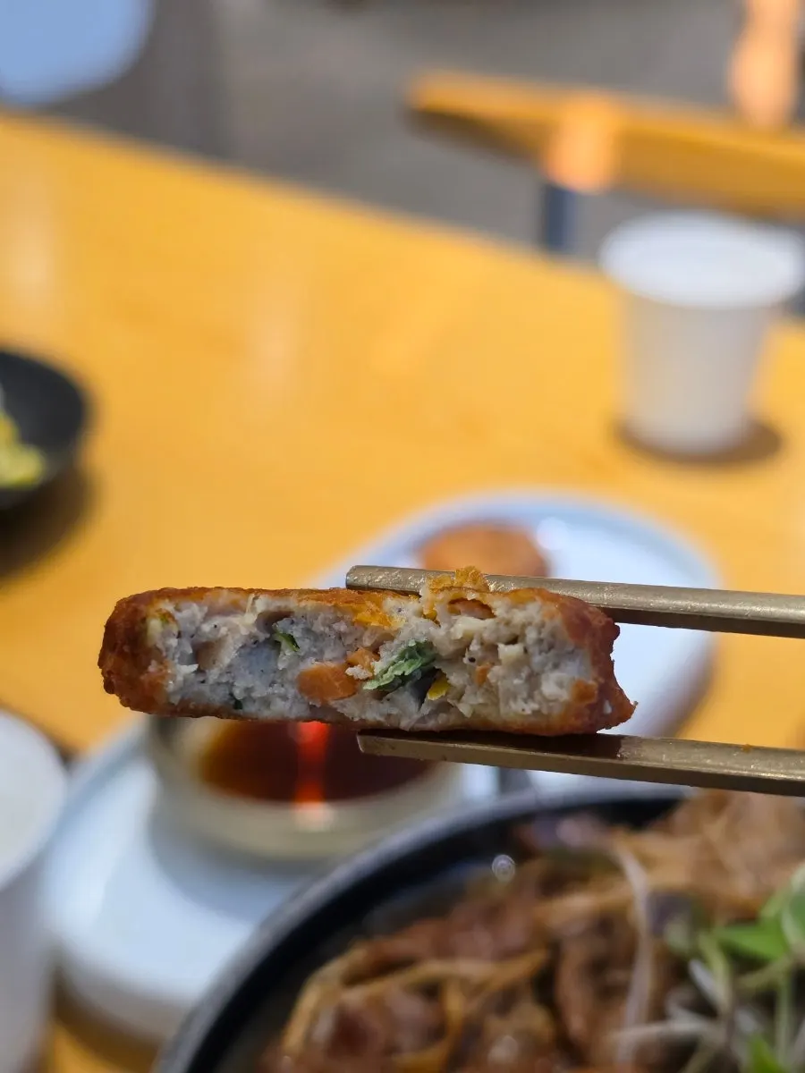 Five pieces of the side dish egg meatballs