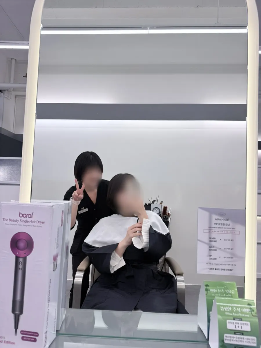 Full style after the treatment at Ava Hair Dongtan Yeongcheon