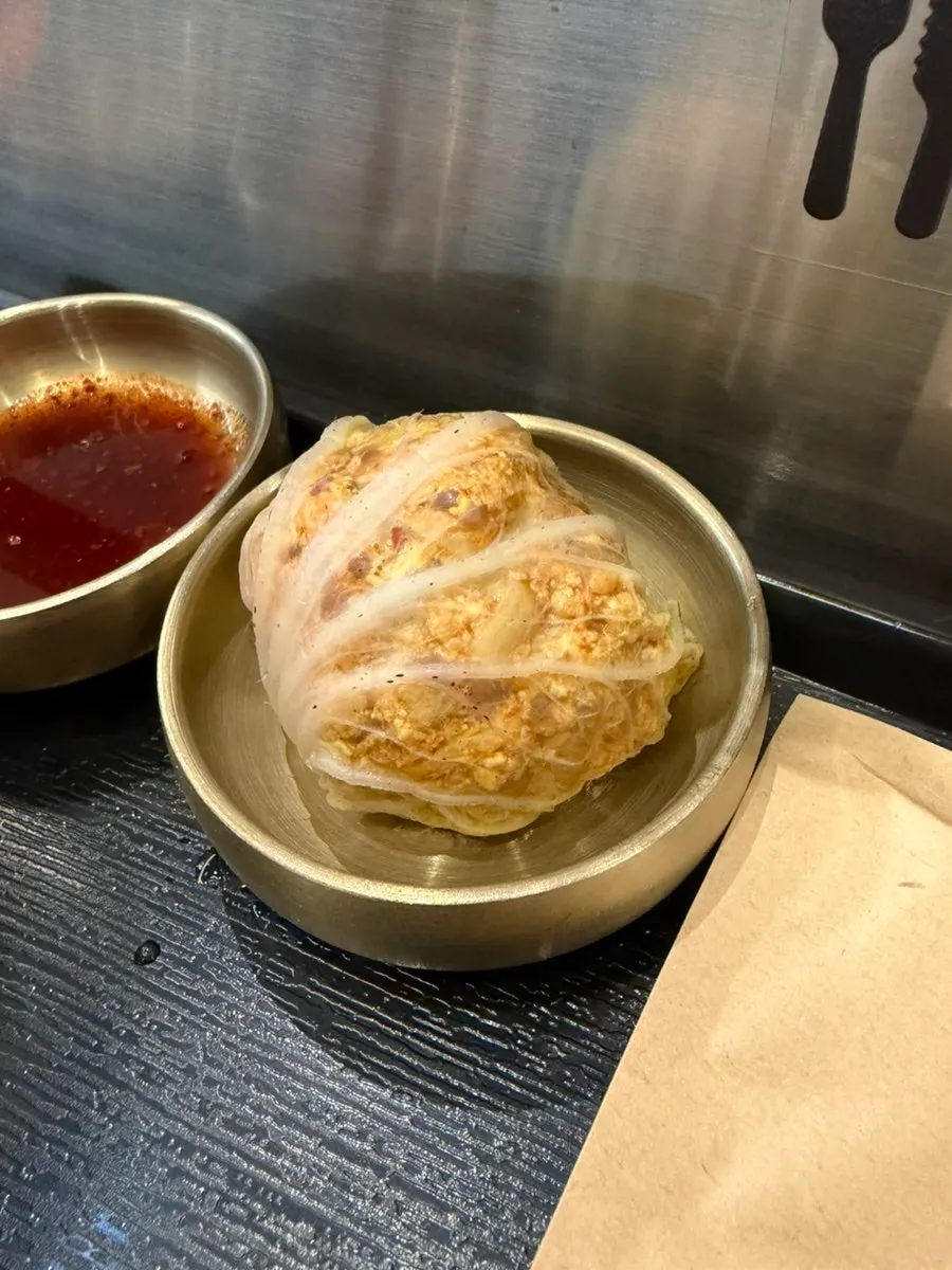 Rice served soaking in the broth