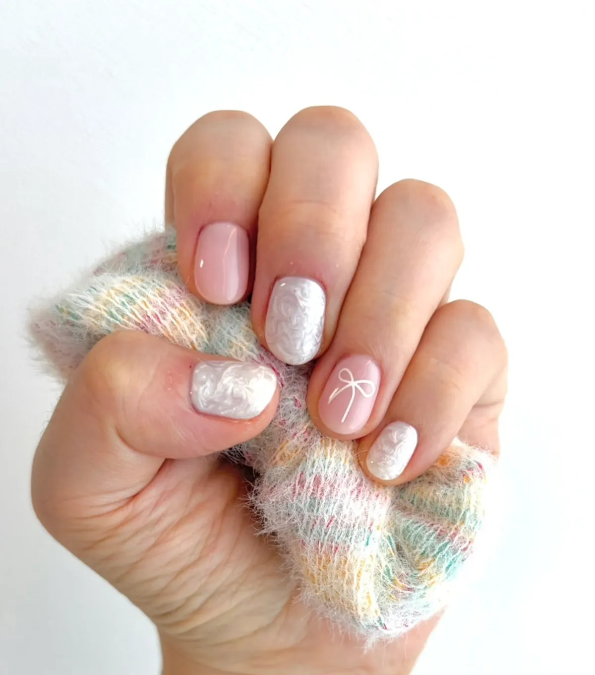 Neat, tidy pink nails after care