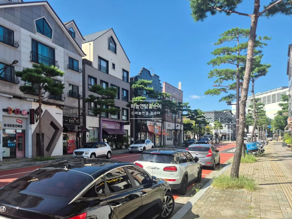그린네일 매장 앞 주차 공간