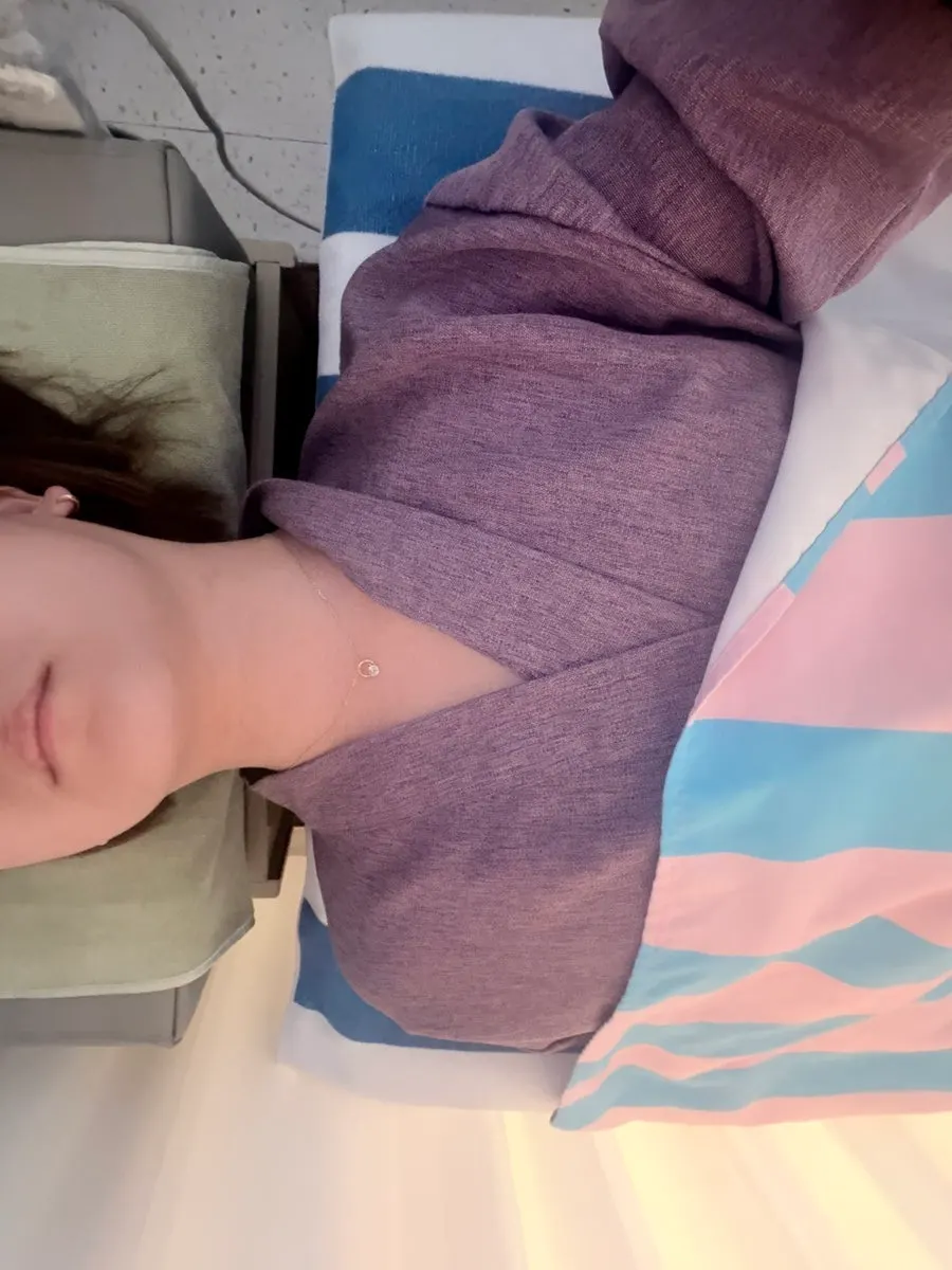 Getting changed before the treatment