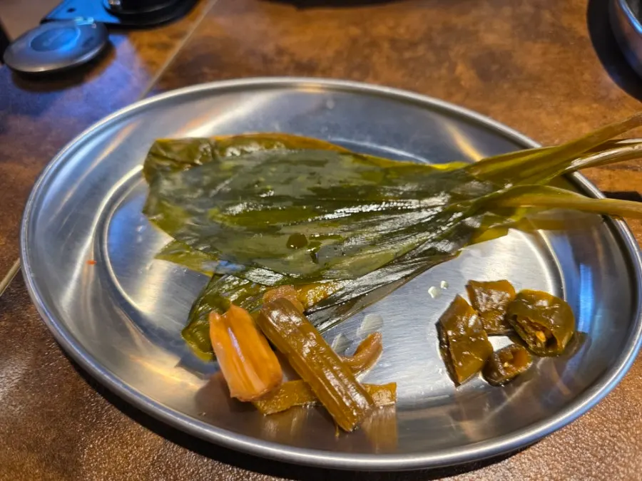 House-made kimchi side dish