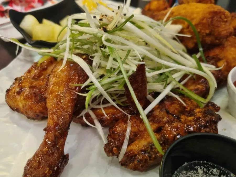 Crispy piece of fried chicken