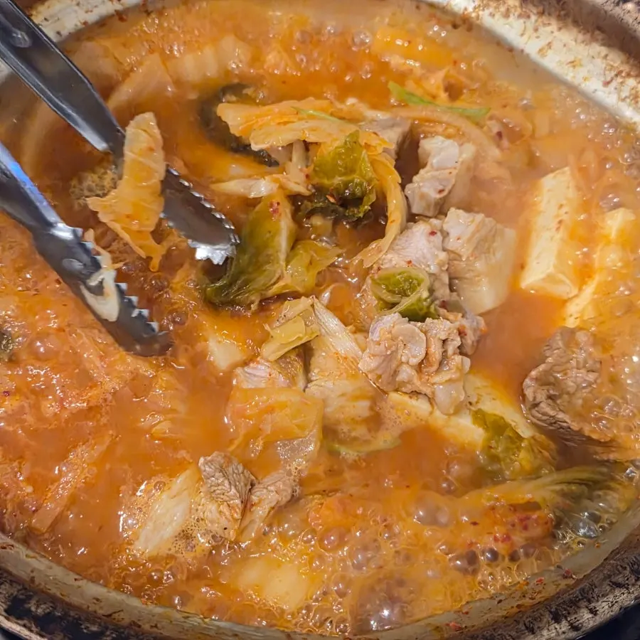 Big chunks of cooked meat