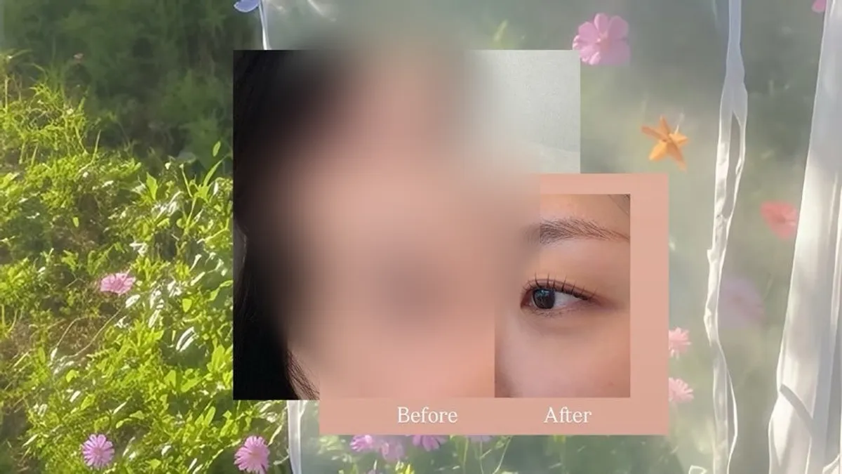 Representative result image of Moodmoa Lash & Brow's lash perm