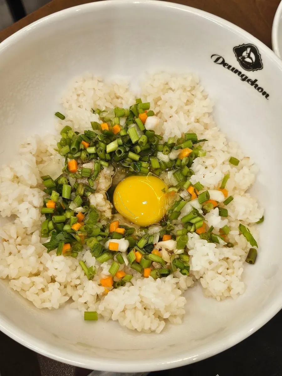 볶음밥과 죽 중 선택하는 마무리 재료
