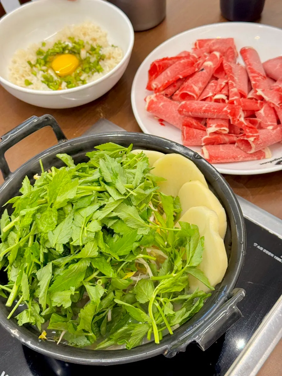 Deungchon Shabu Kalguksu menu and price guide