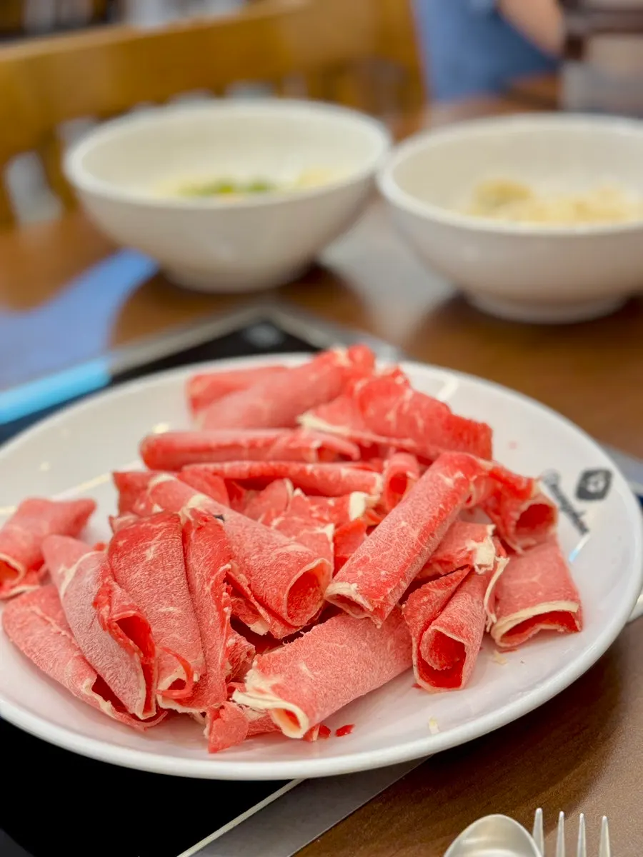 Two-portion mushroom kalguksu order