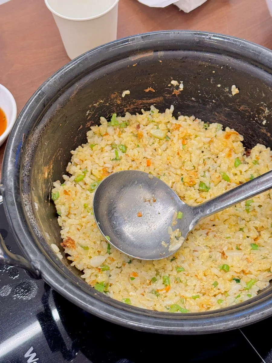 Final fried rice course