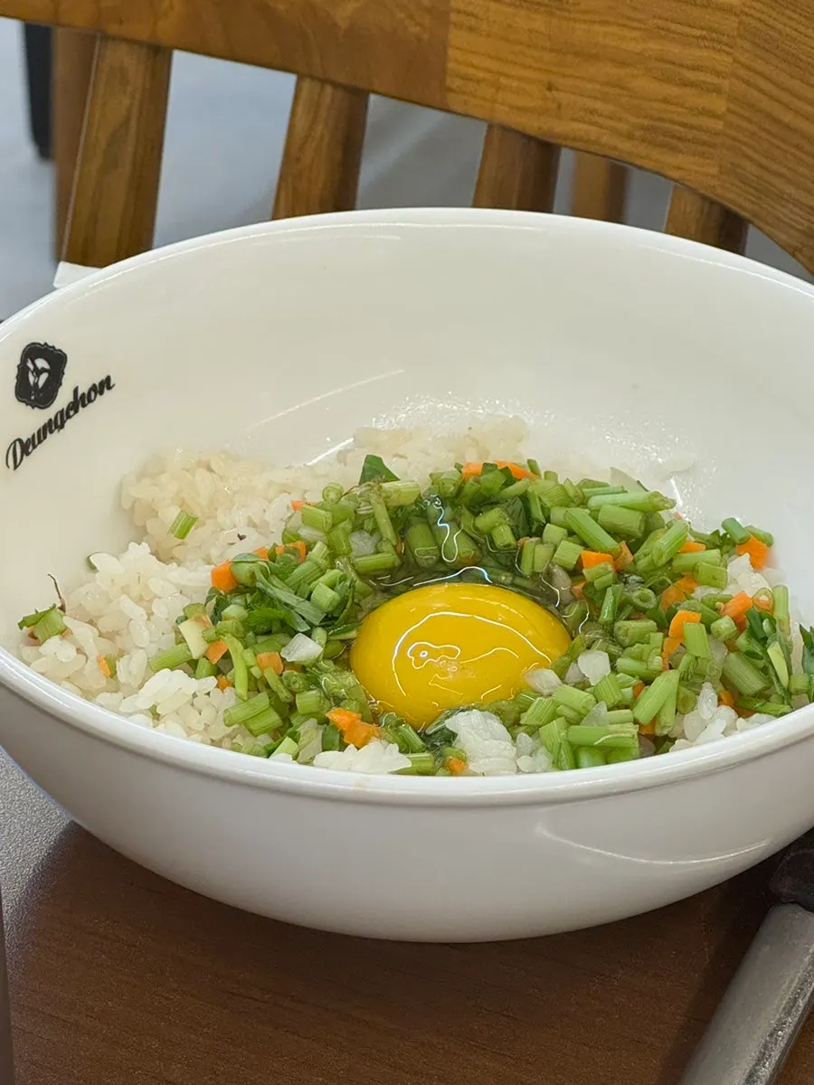 A bowl of kalguksu cooked in the richer broth