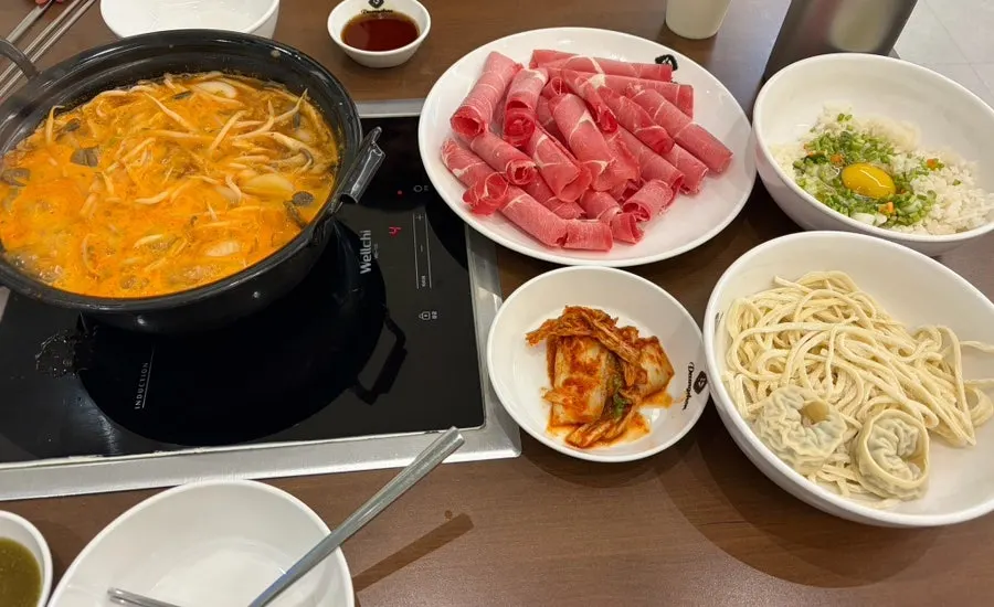숙주로 변경한 채소와 버섯 구성