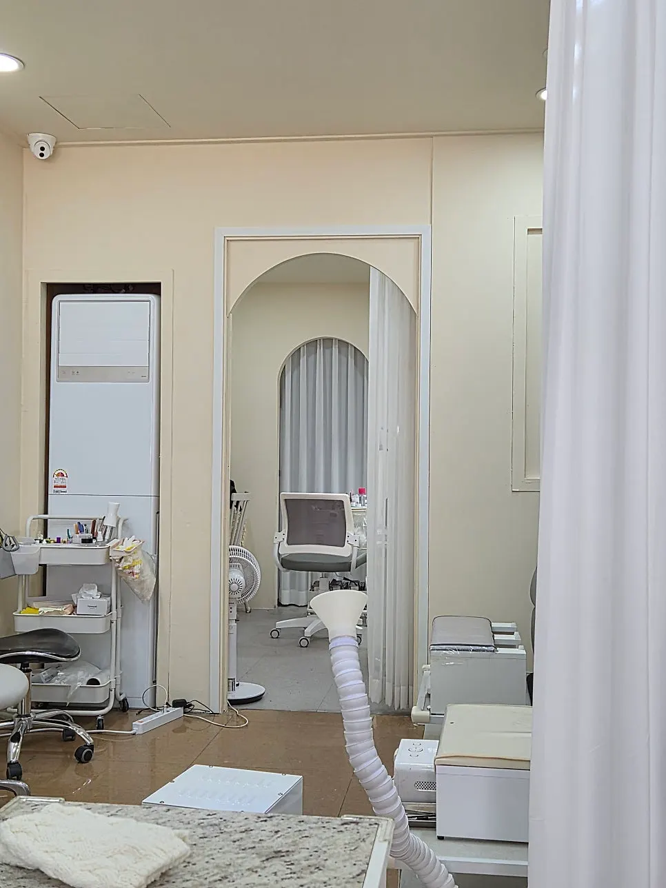 Pedicure area at Green Nail