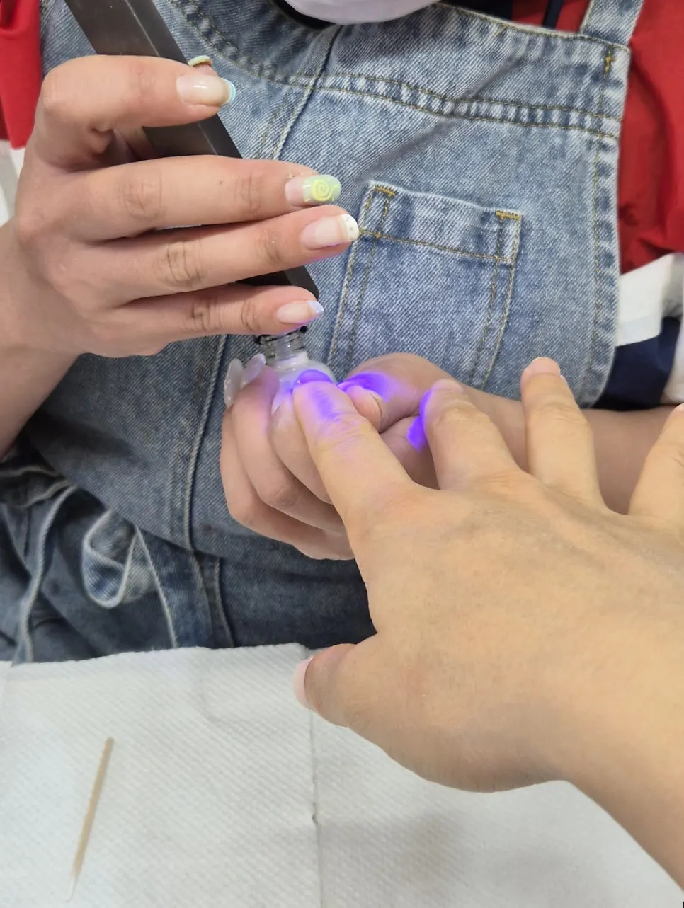 Nail treatment process at Green Nail