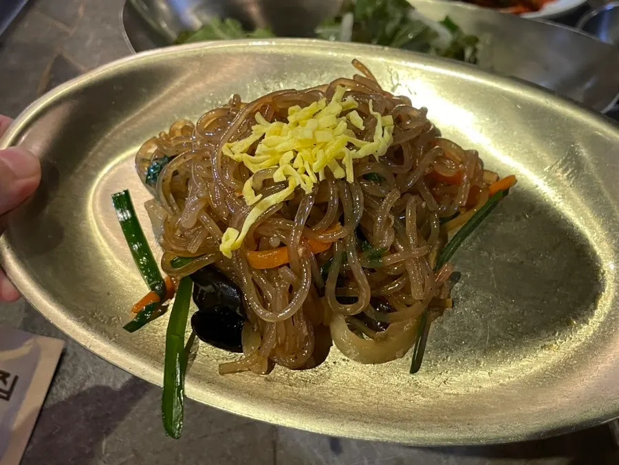 무생채와 파김치 밑반찬