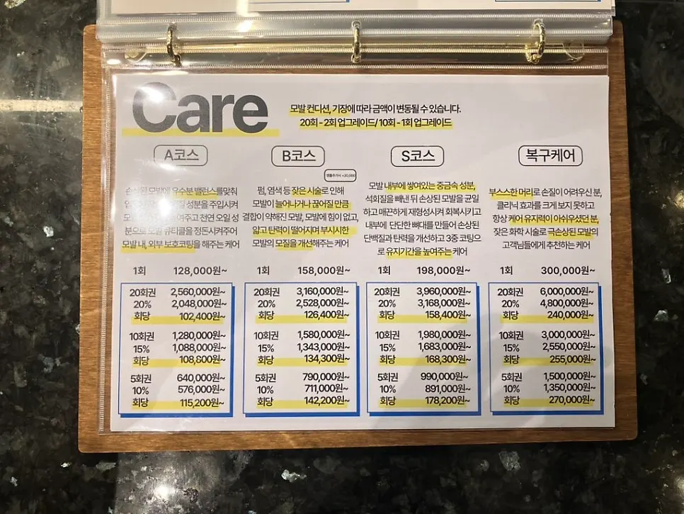 Drinks offered while waiting and during the appointment