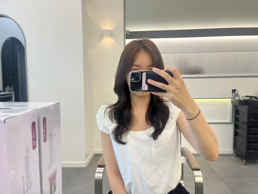 시술 전후 헤어스타일 비교