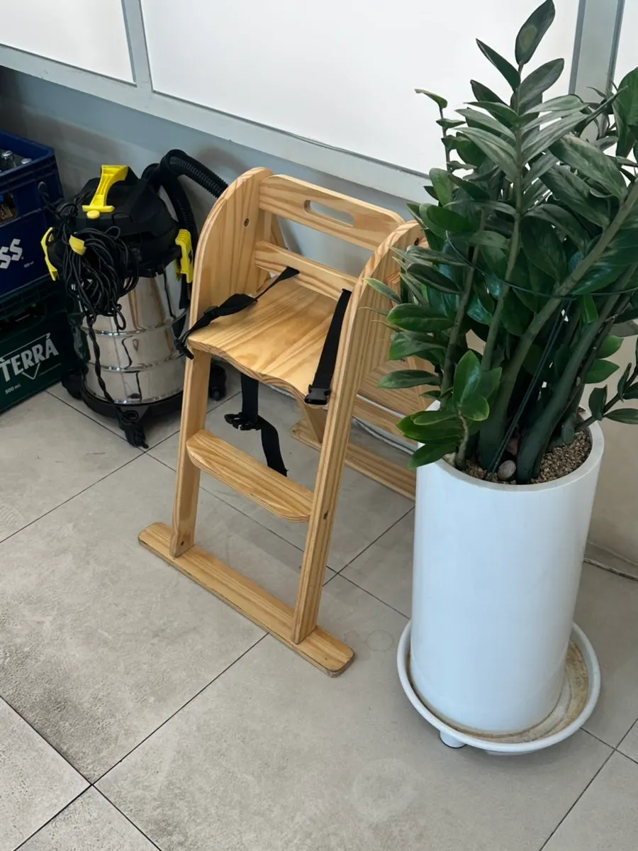 High chair provided at the restaurant