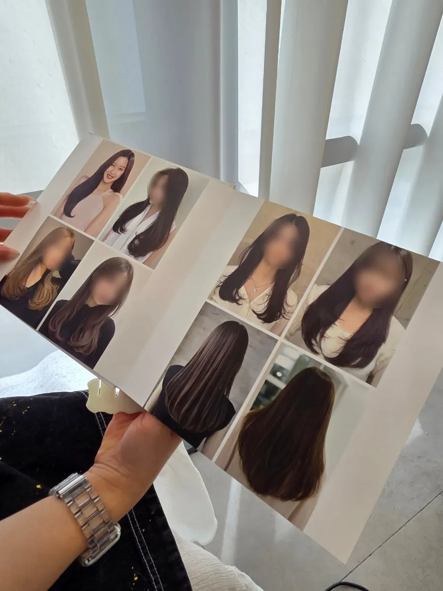 One-on-one hair consultation before the service