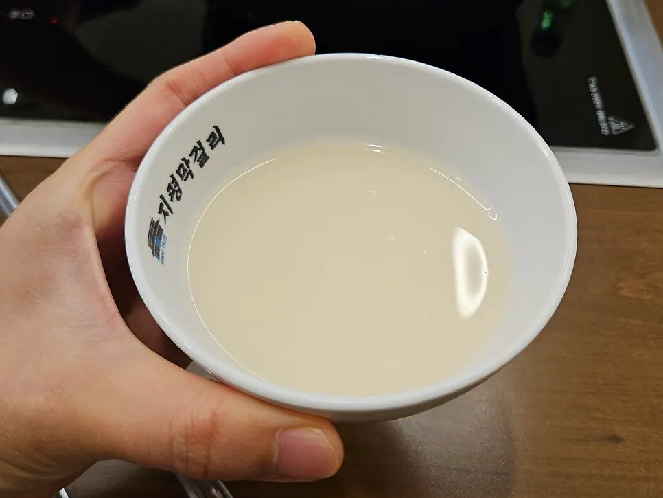 Dongtan makgeolli label showing ingredients