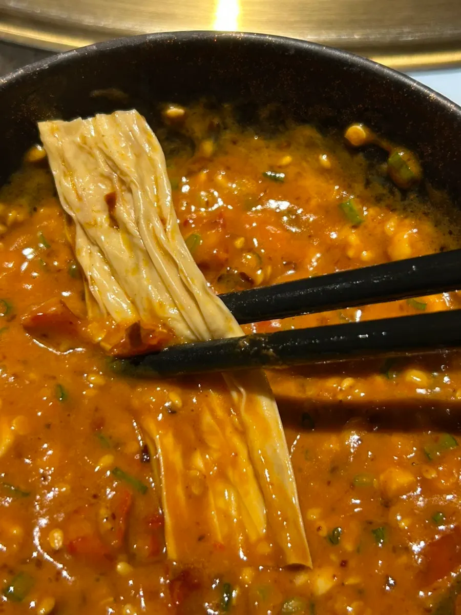 Pinggan beancurd skin dengan warna yang cantik