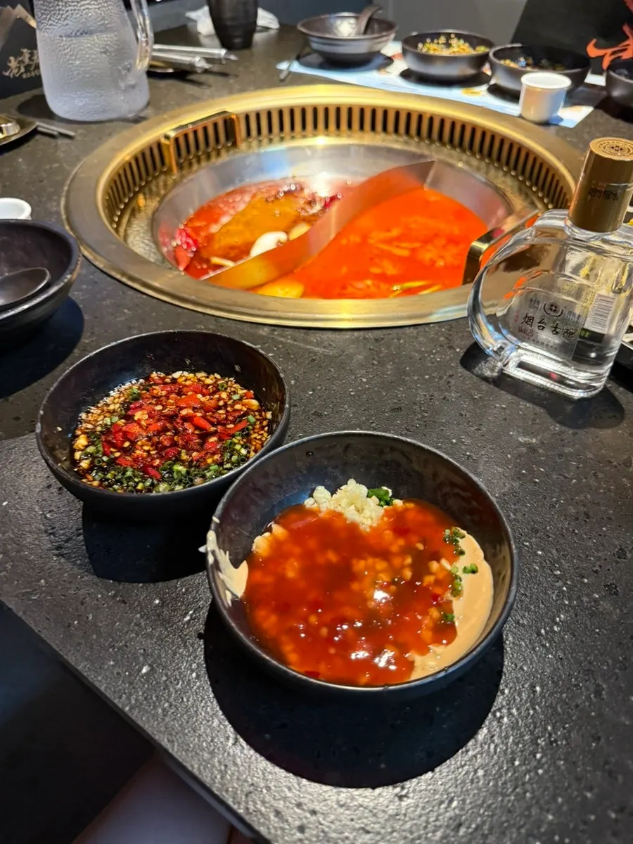 Bowl of homemade Gunhui sauce combo