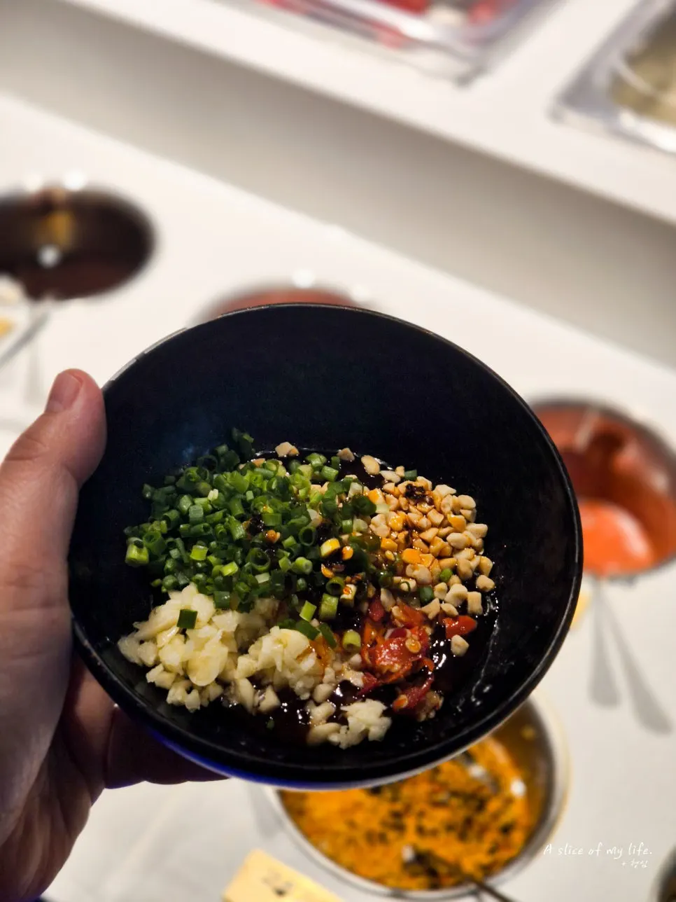 Homemade hotpot dipping sauce