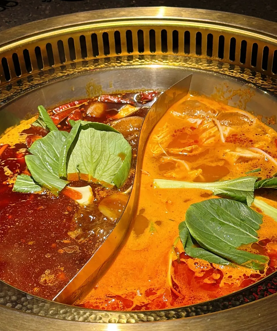 키오스크로 주문한 훠궈 재료