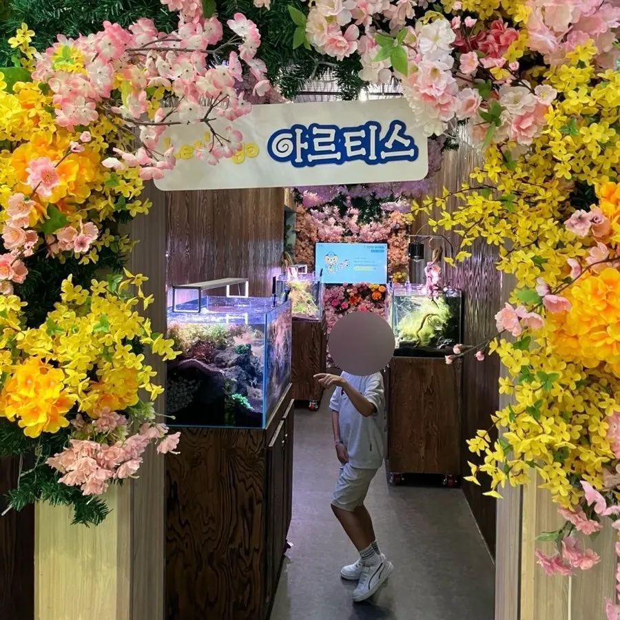 Indoor exhibit space at Artis Theme Park