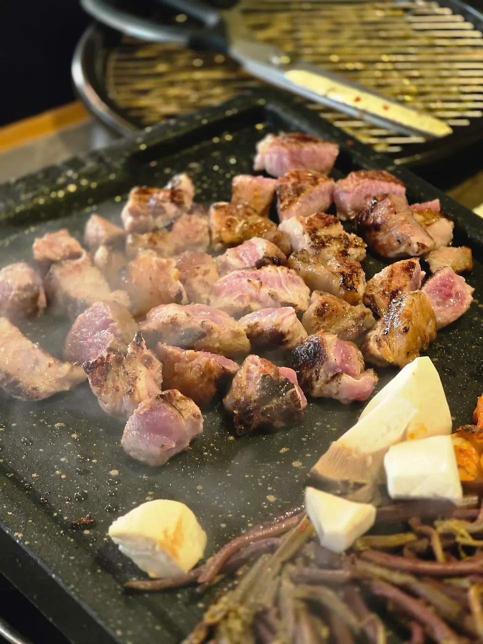 Trozos de mokssal cortados listos para comer