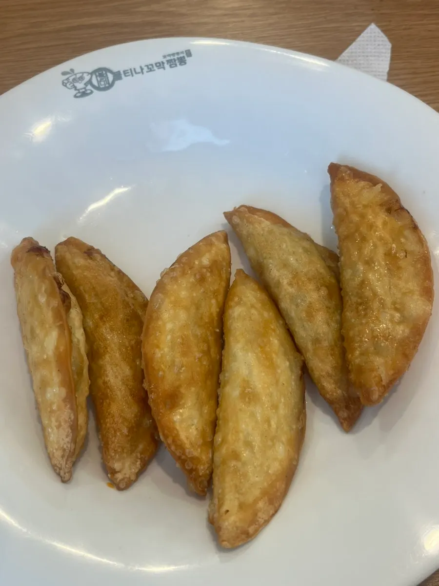 Fried dumplings received through the review event