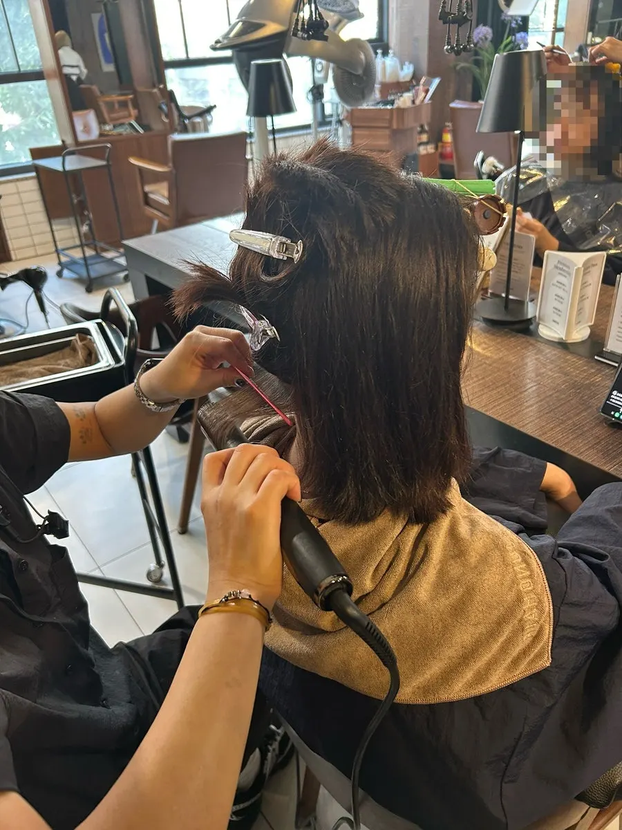 Volume magic straightening worked from the bottom up
