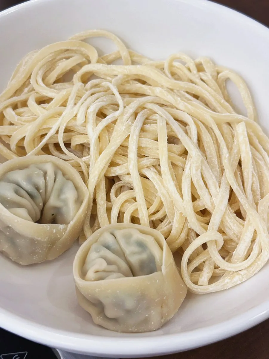 Plate of mushrooms and minari for shabu-shabu