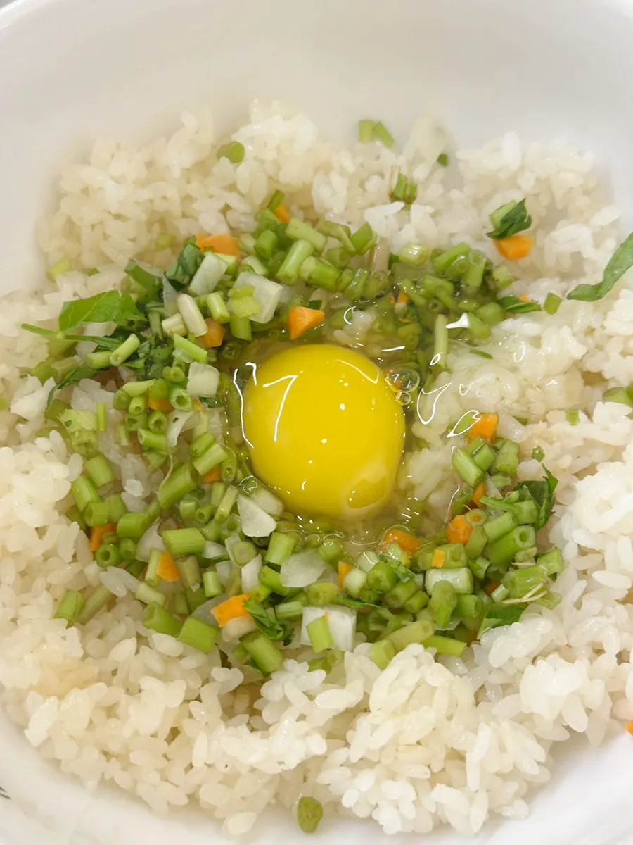 Fried rice made as the final course