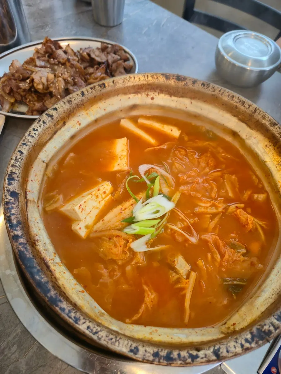 Kimchi jjigae with domestic fresh pork