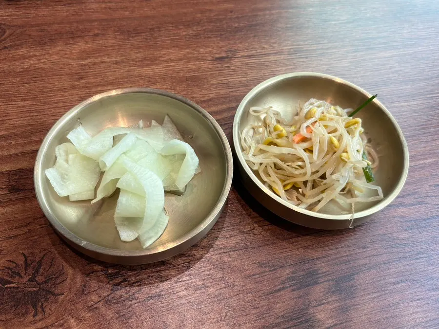 Menu board at Naengmyeon Gajun Dongtan Main Branch