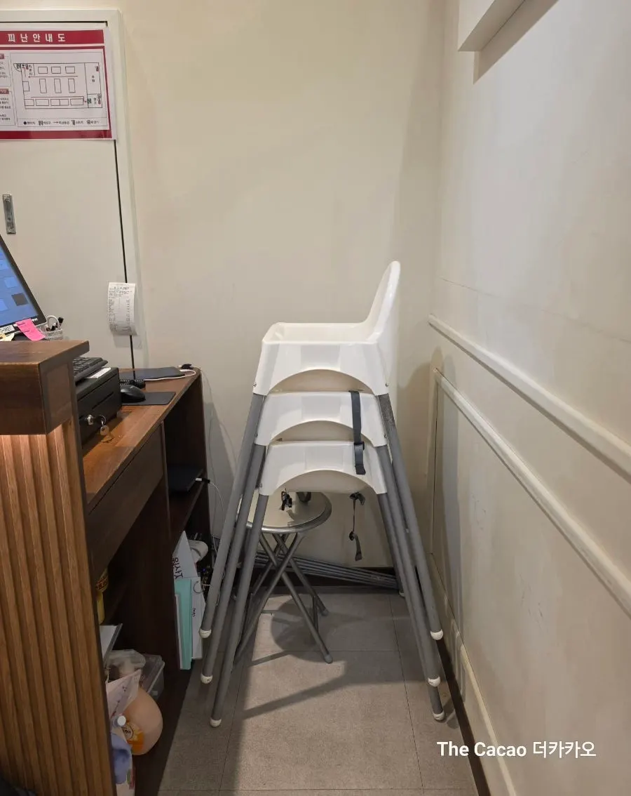 High chair available at the restaurant