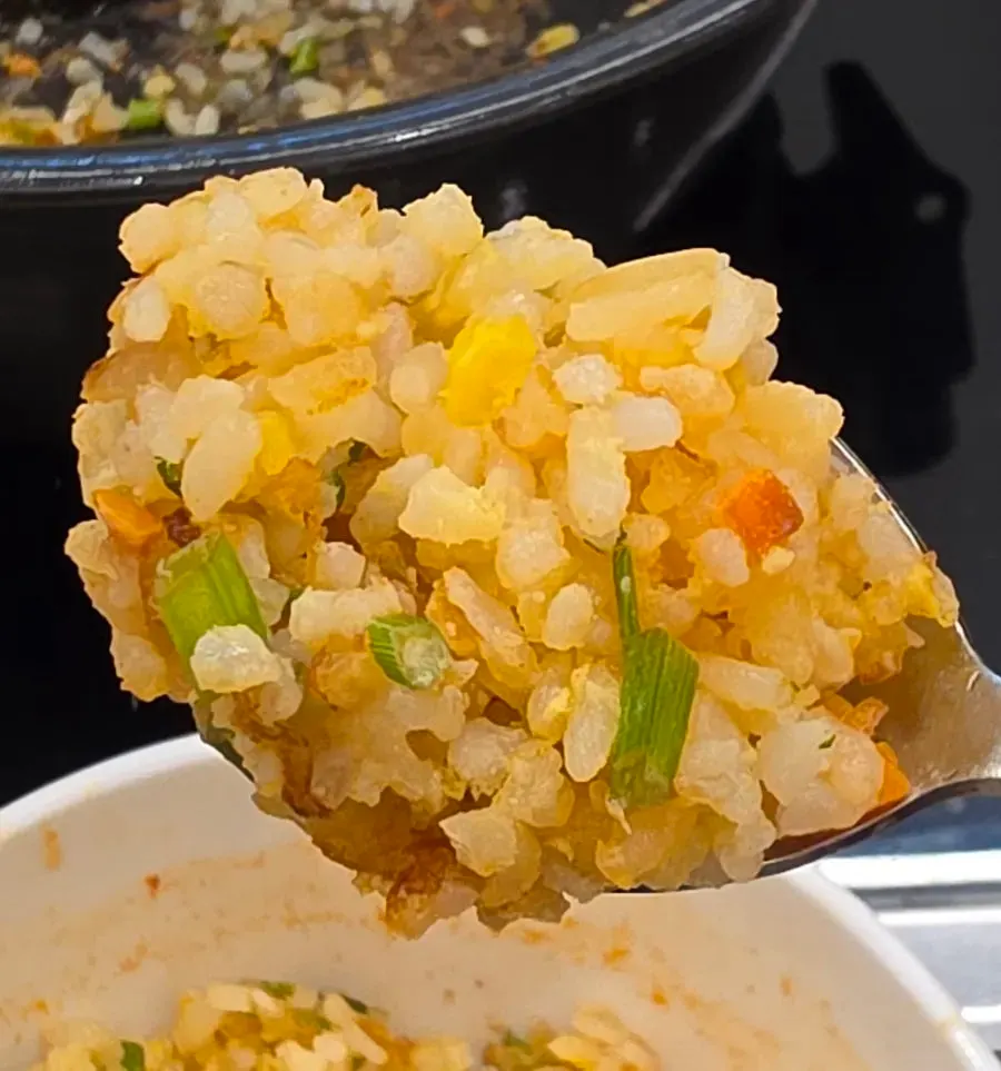 Fluffy fried rice made in the kitchen