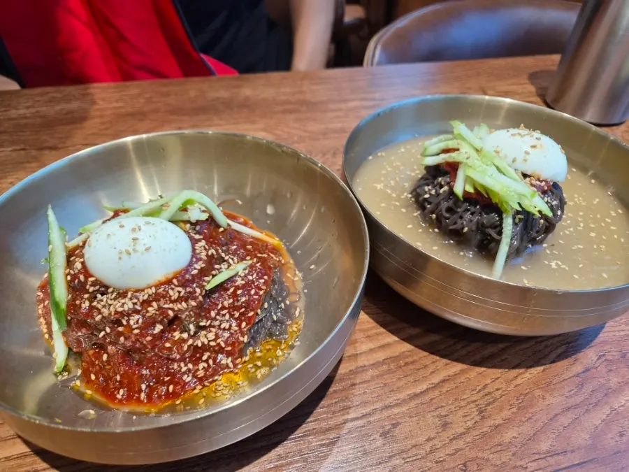 비빔냉면에 부어 먹는 별도 육수