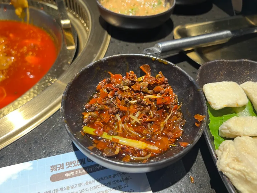 Mala hongtang with Sichuan peppercorns and chilies fished out